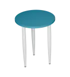 PLAYFORM 205 modulární hravé stoly, výška 750 mm, kovová podnož bílá, deska 25 mm, skandinávská modr